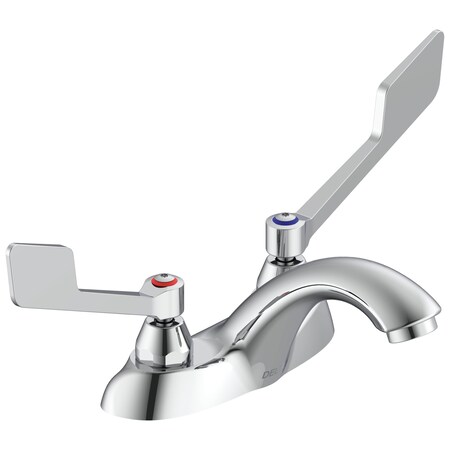 Delta Delta Commercial 21C: Two Handle Centerset Bathroom Faucet-Less Pop-Up 21C155